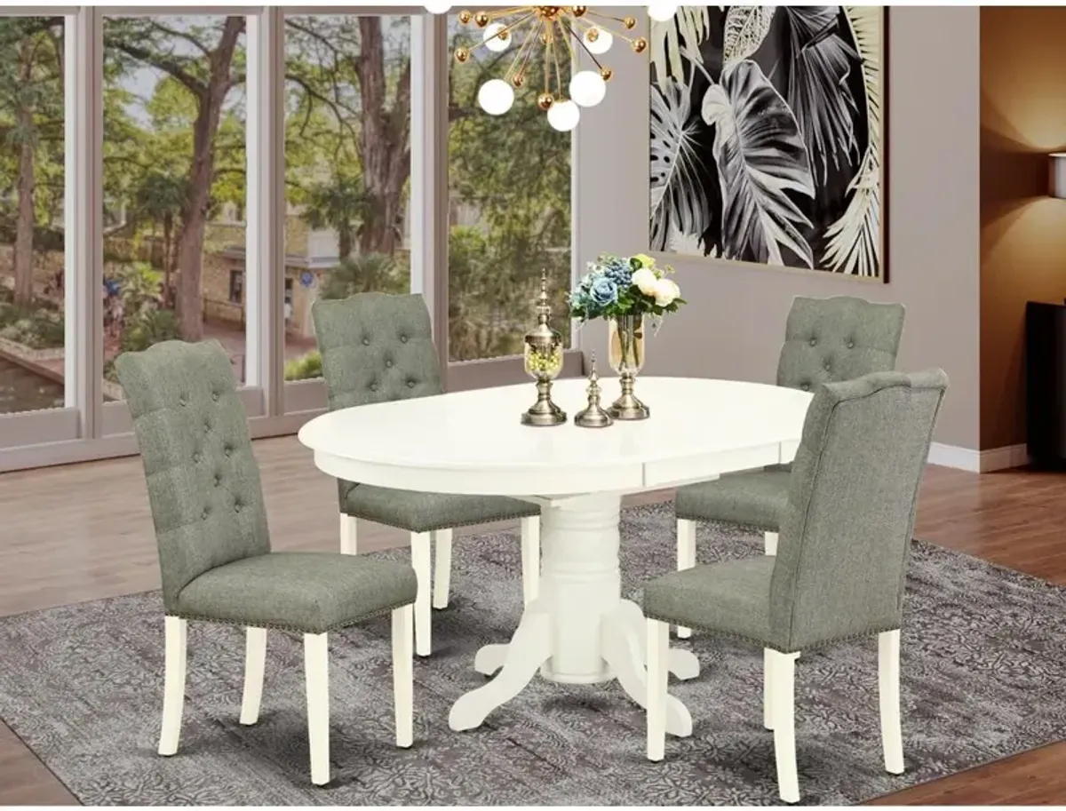 Dining Room Set Linen White