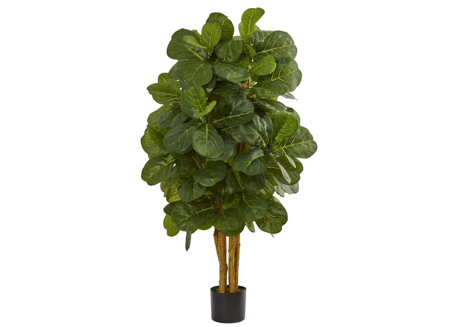 HomPlanti 4 Feet Fiddle Leaf Fig Artificial Tree