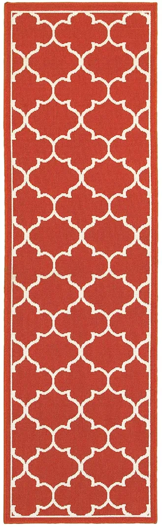 Meridian 2'3" x 7'6" Red Rug