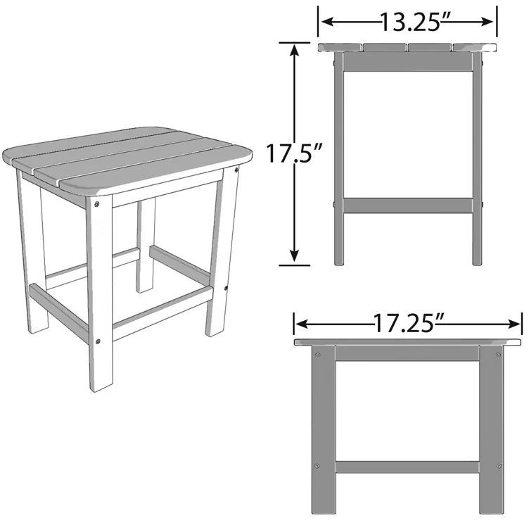 ResinTEAK Outdoor Side Table