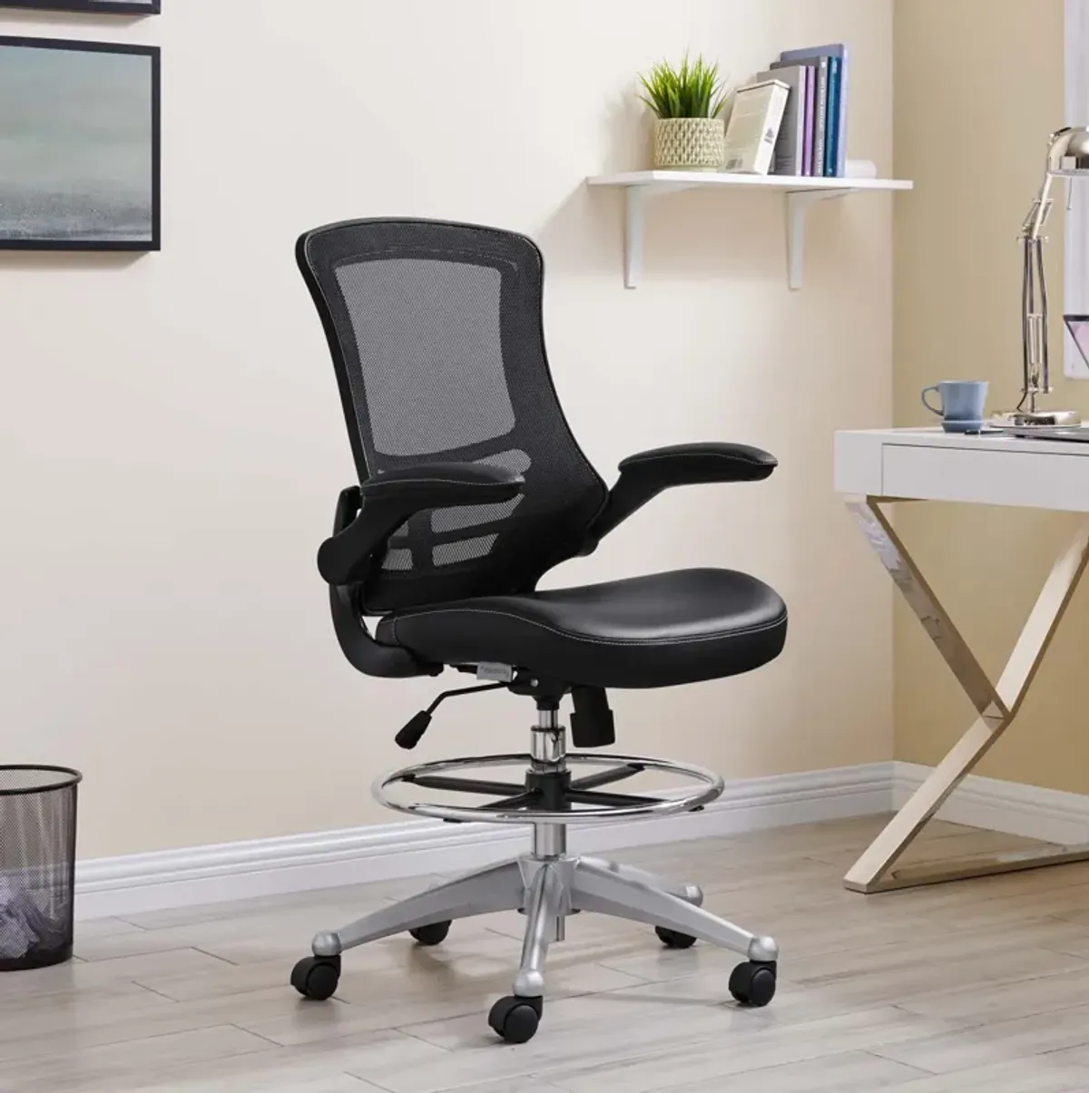 Modway Furniture - Attainment Vinyl Drafting Chair