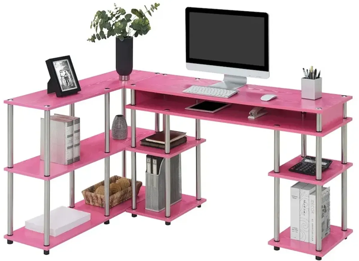 Convenience Concepts Designs2Go No Tools Desk and Console Table Set