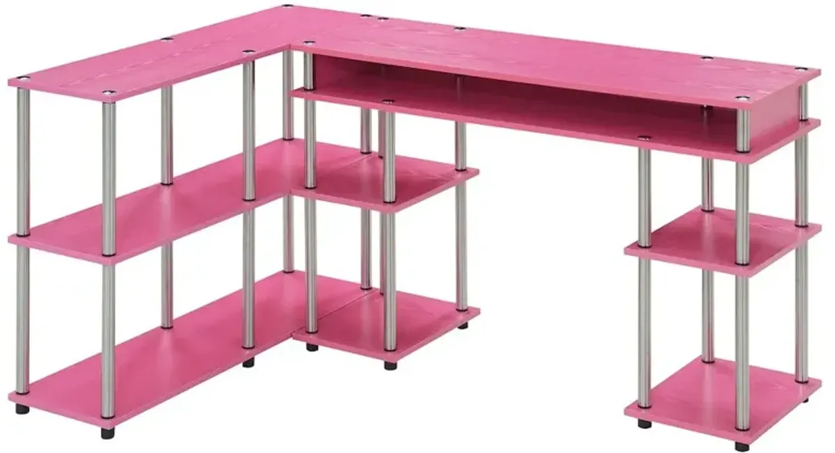 Convenience Concepts Designs2Go No Tools Desk and Console Table Set