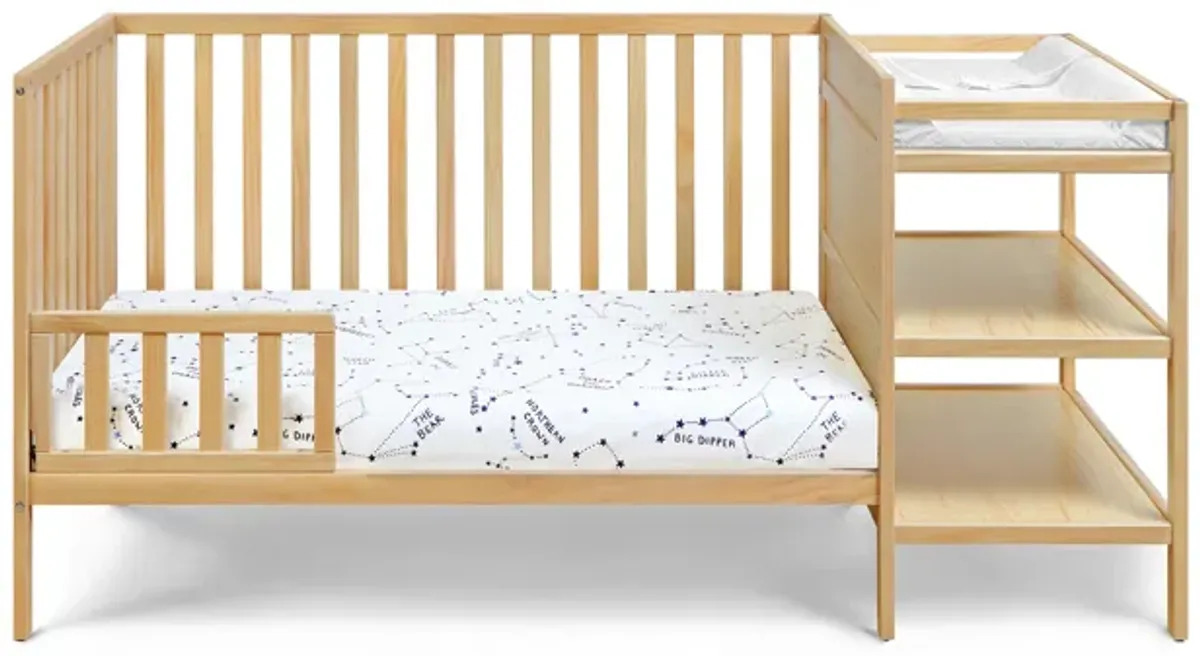 Suite Bebe Palmer 3-in-1 Crib and Changer Combo Natural