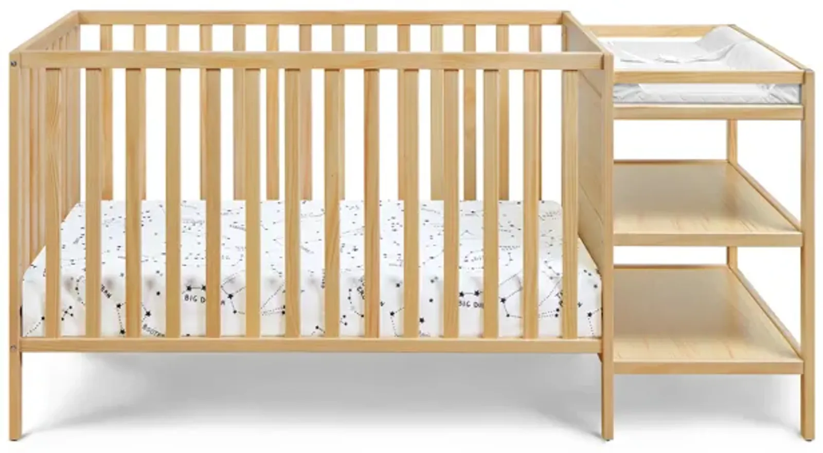 Suite Bebe Palmer 3-in-1 Crib and Changer Combo Natural