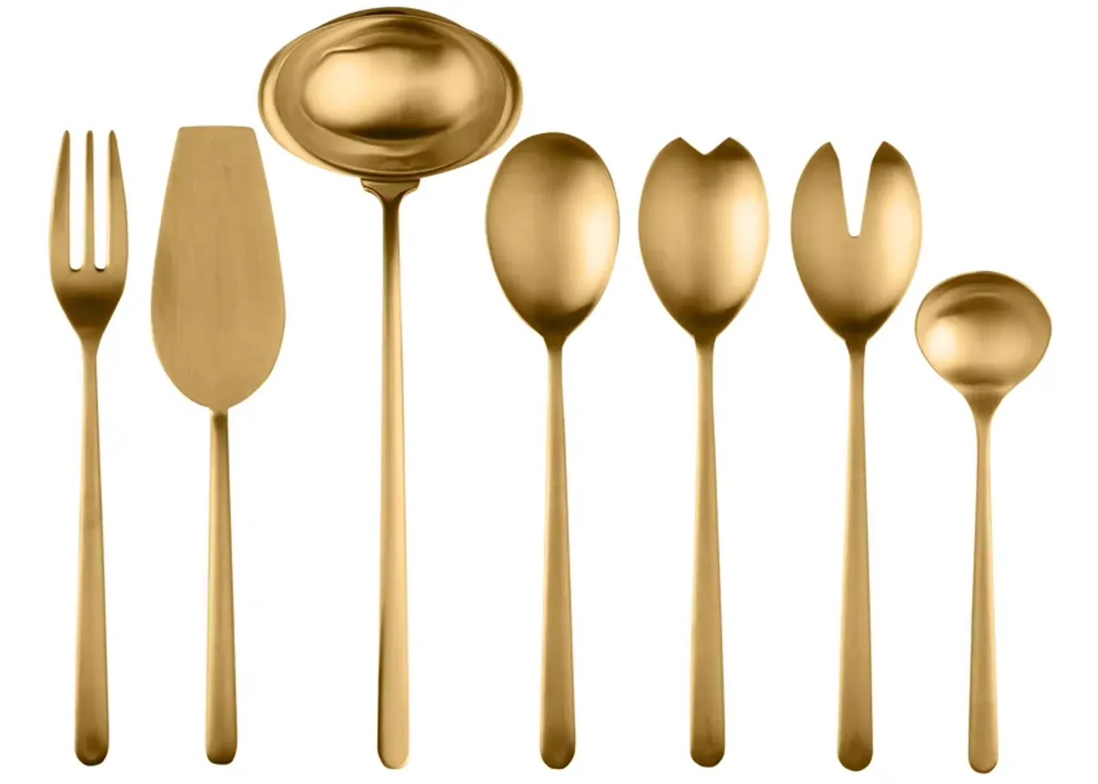 Linea 7 Piece Ice Gold Serving Set