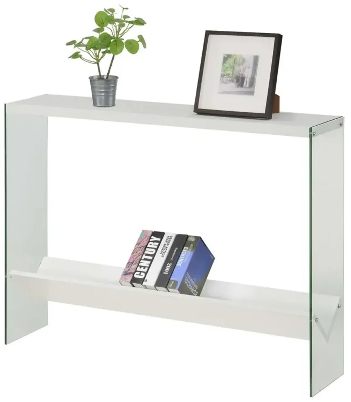 Convenience Concepts SoHo V Console Table with Shelf, R4-0552