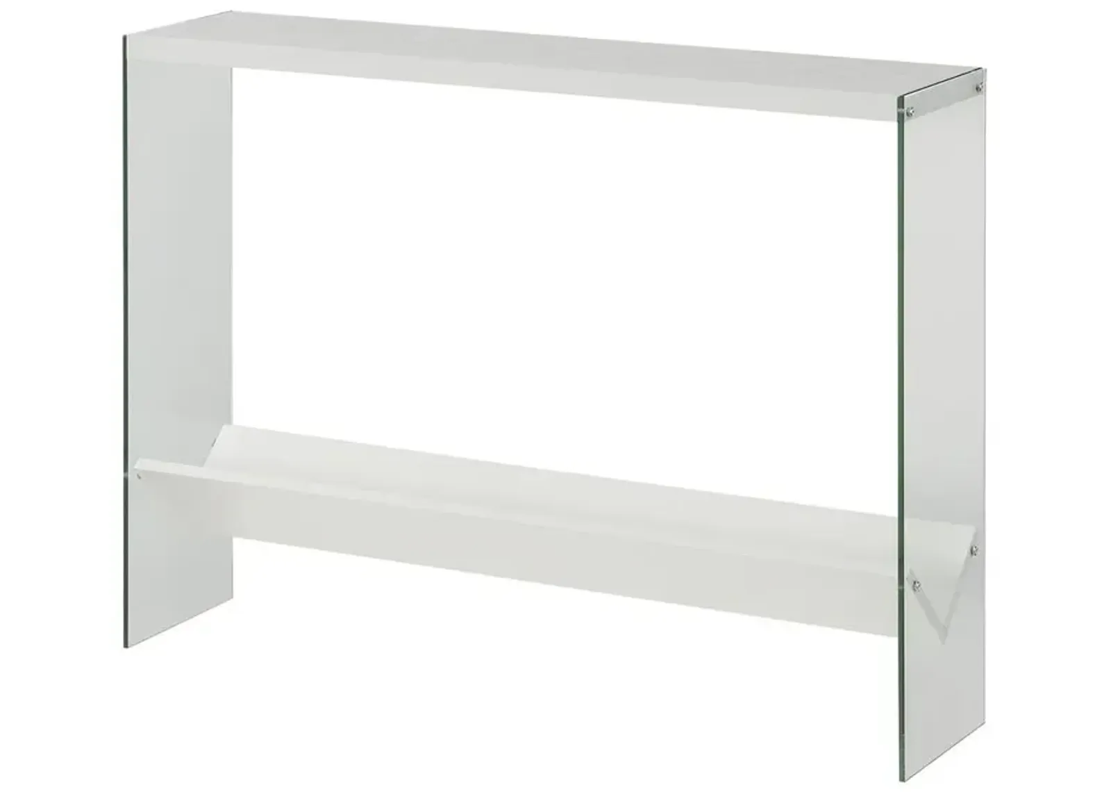 Convenience Concepts SoHo V Console Table with Shelf, R4-0552