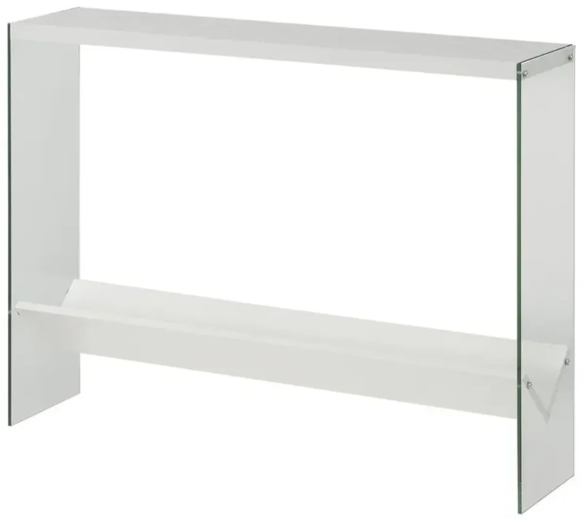 Convenience Concepts SoHo V Console Table with Shelf, R4-0552