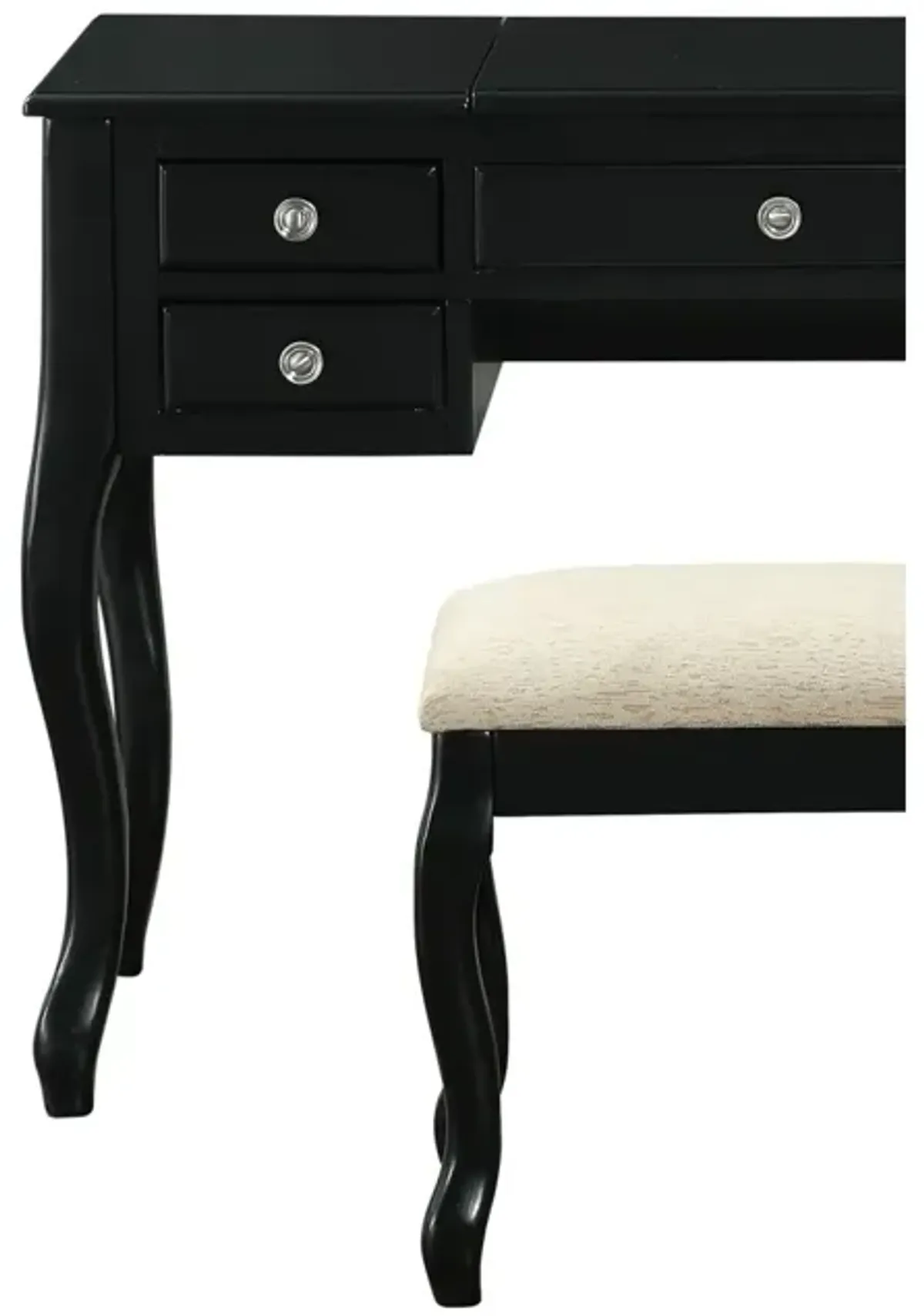 Classic Vanity Set with Stool and Mirror