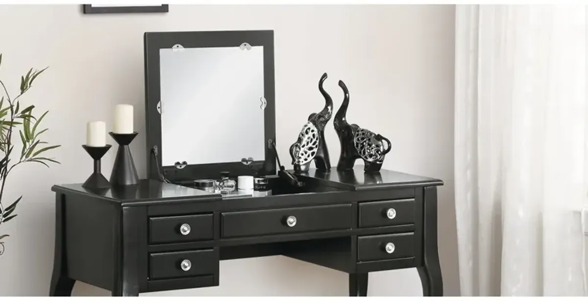 Classic Vanity Set with Stool and Mirror