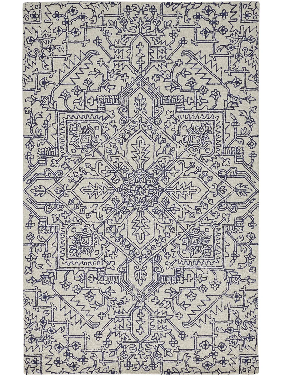 Belfort 8778F Ivory/Blue 2' x 3' Rug