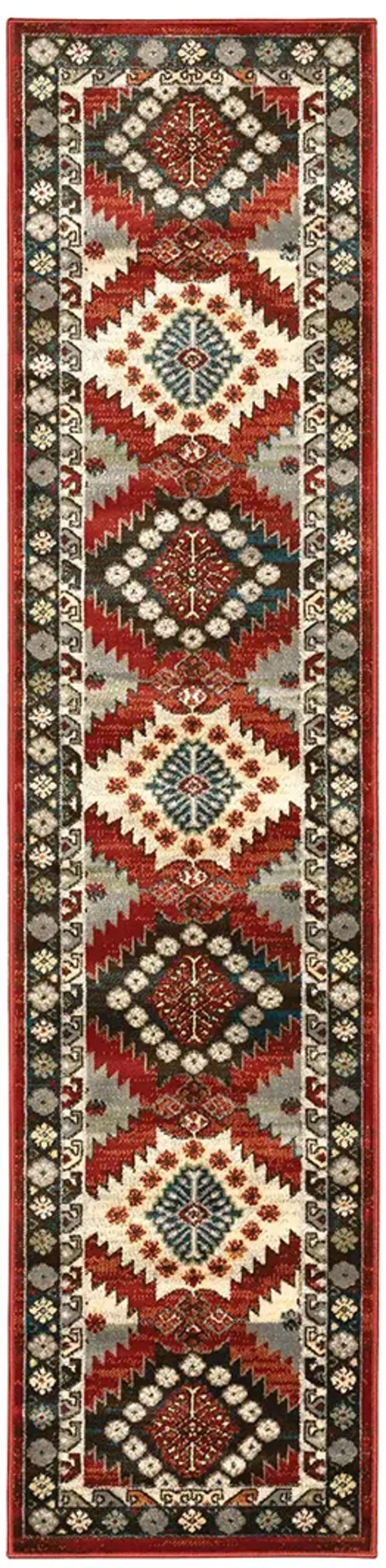 Juliette 1'10" x 7'6" Red Rug