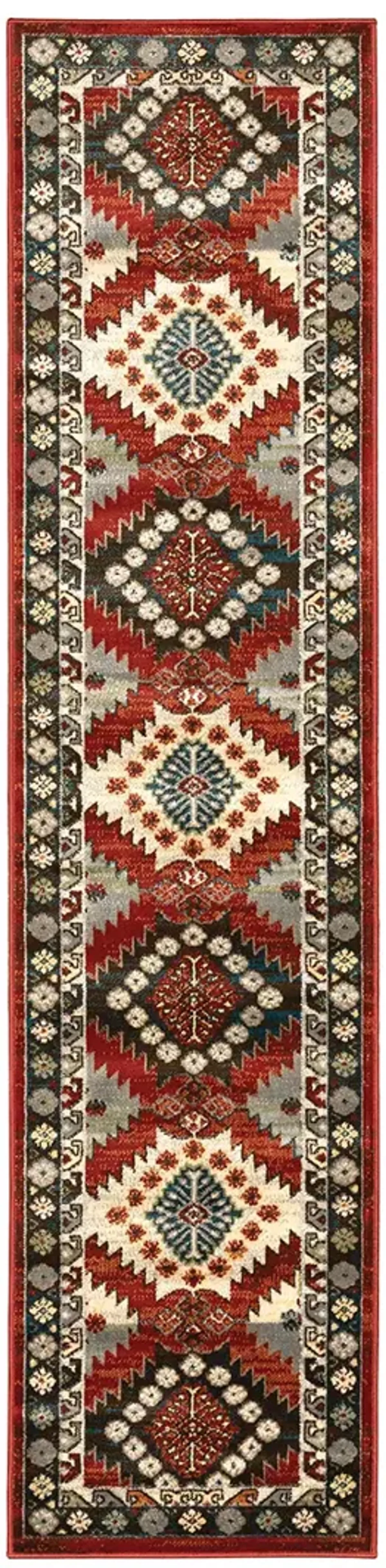 Juliette 1'10" x 7'6" Red Rug