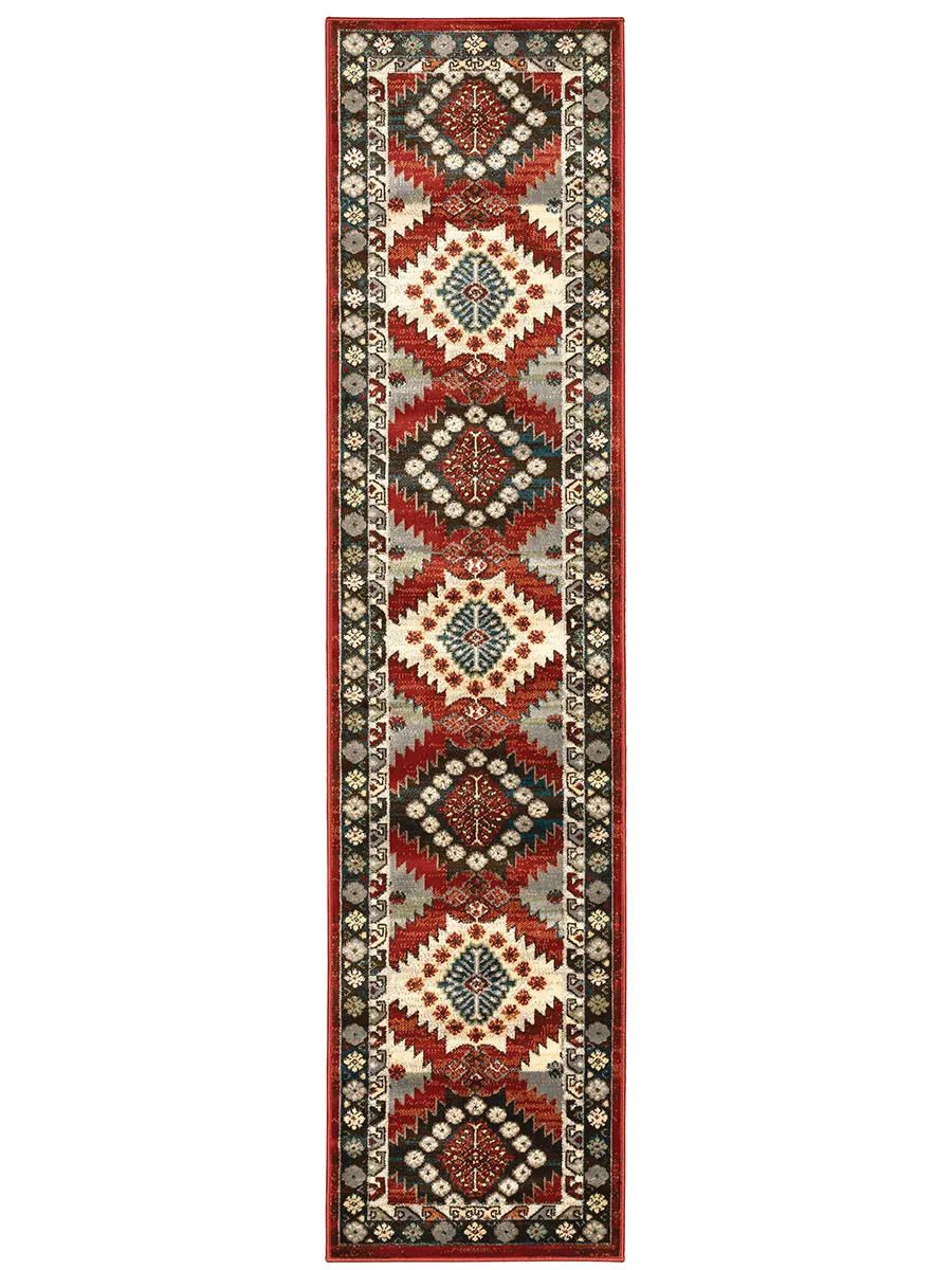 Juliette 1'10" x 7'6" Red Rug