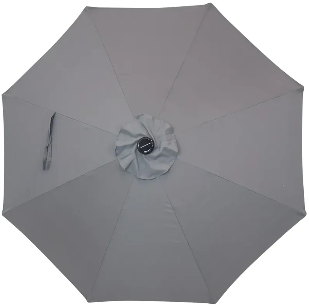 Sunnydaze 9 ft Solar Aluminum Patio Umbrella with Tilt and Crank