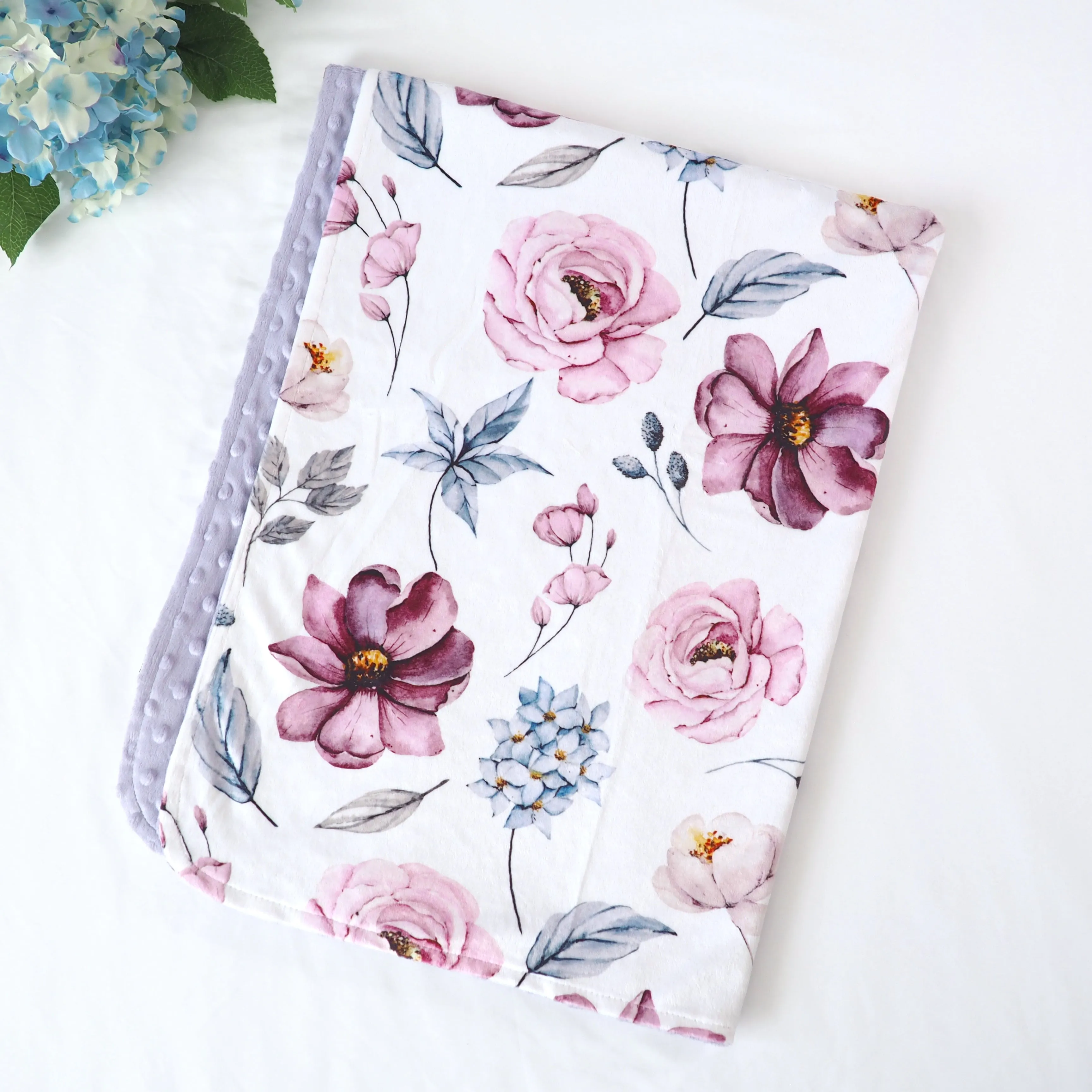 Honey Lemonade - Premium Baby & Toddler Minky Blanket (Vintage Floral)