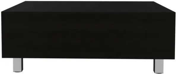 Hivvago 32" Black Manufactured Wood Rectangular Lift Top Coffee Table With Drawer And Shelf