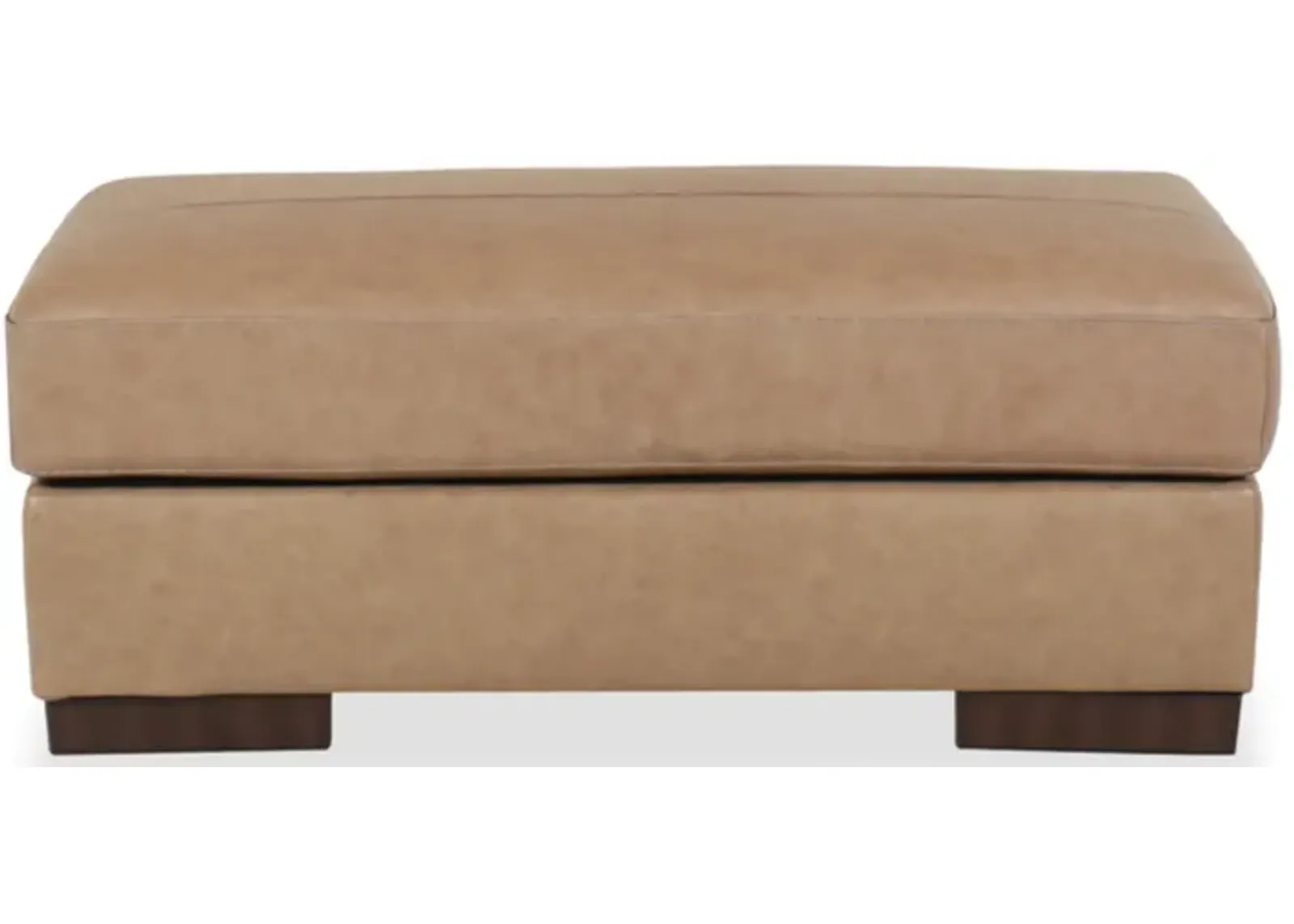 Lombardia Leather Ottoman