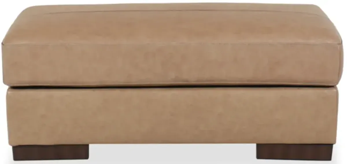 Lombardia Leather Ottoman