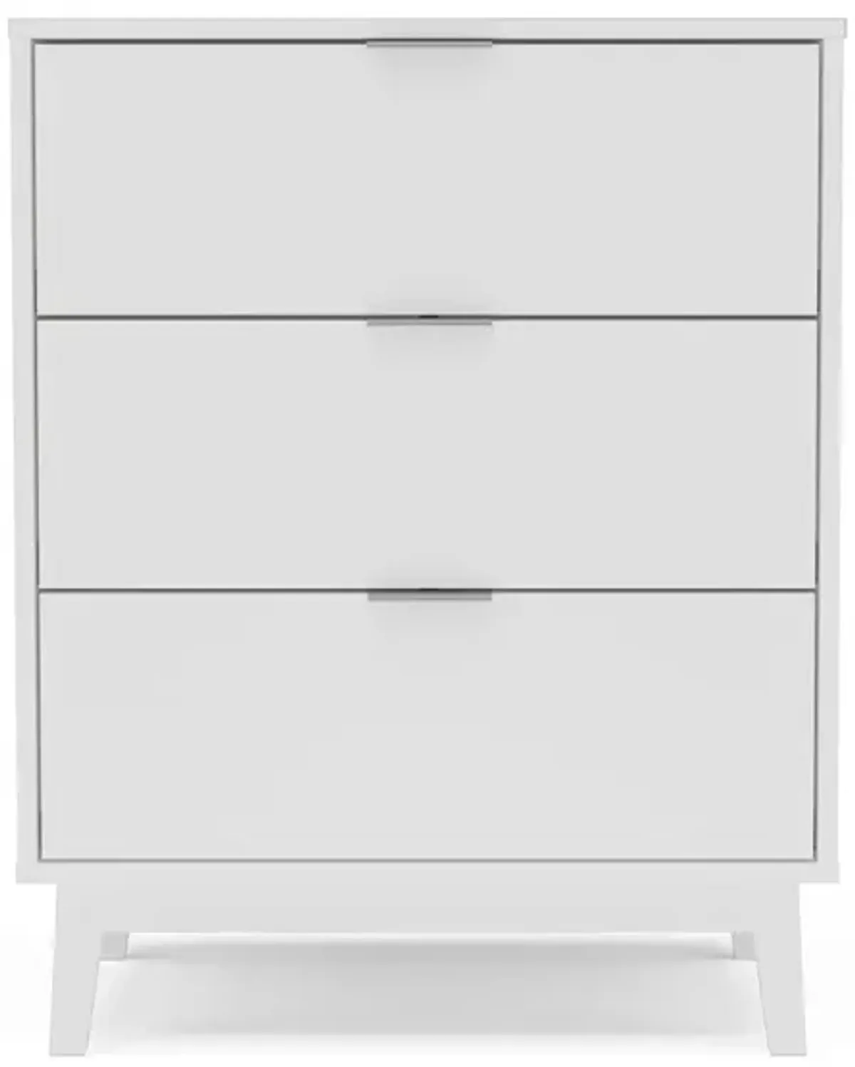 Polifurniture Victoria Modern 3 Drawer Dresser, White