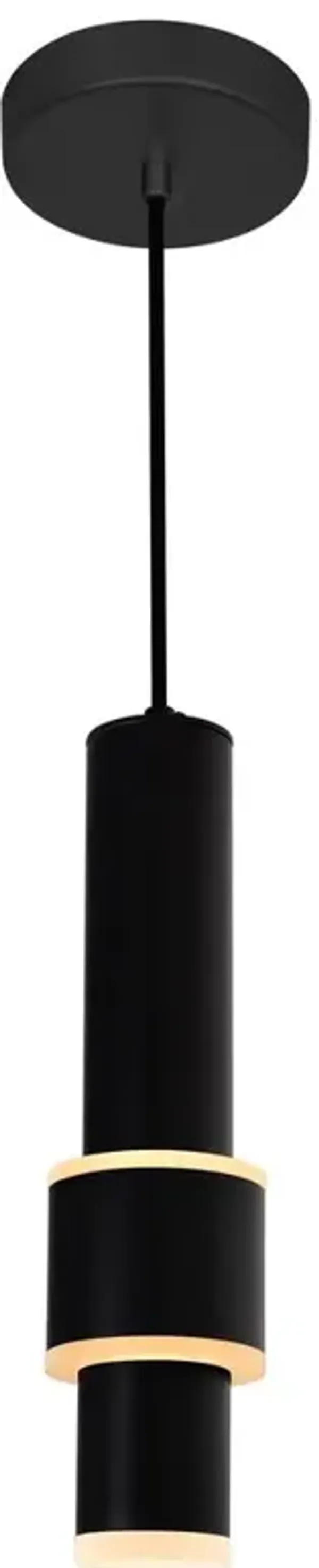 CWI Lighting Lena LED Integrated Mini Pendant With Black Finish
