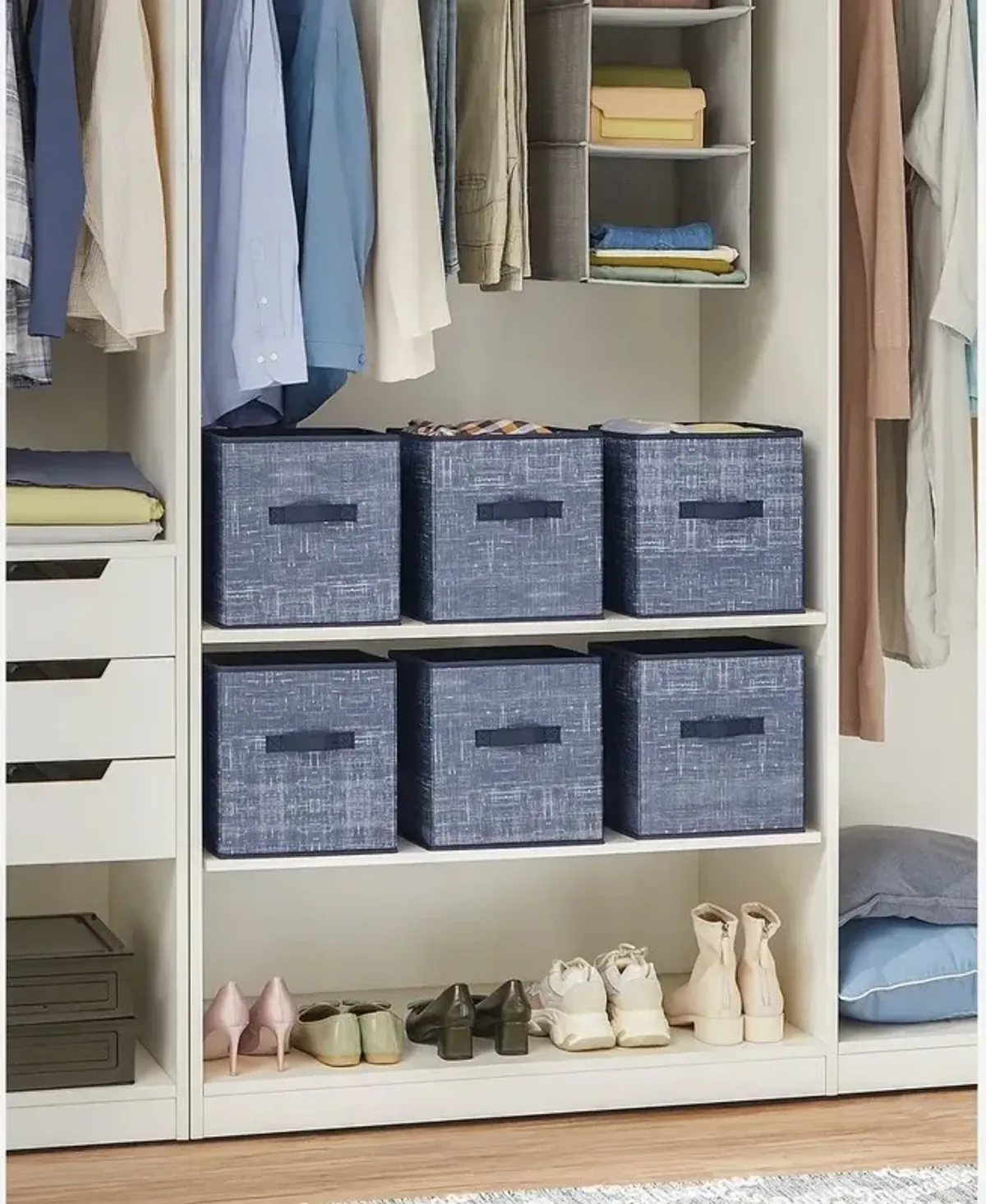 Non-Woven Fabric Storage Cubes with Double Handles