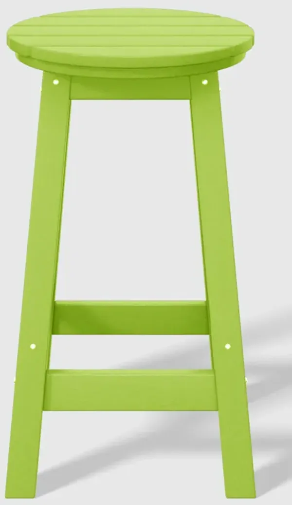 WestinTrends 24" HDPE Outdoor Patio Round Counter Height Bar Stool