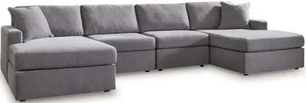 Modmax Granite 4-Piece Double Chaise Sectional