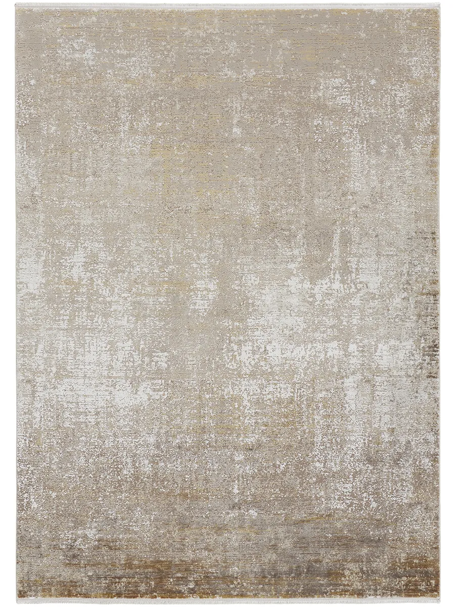 Cadiz 39FWF Taupe/Ivory/Gold 3'1" x 10' Rug