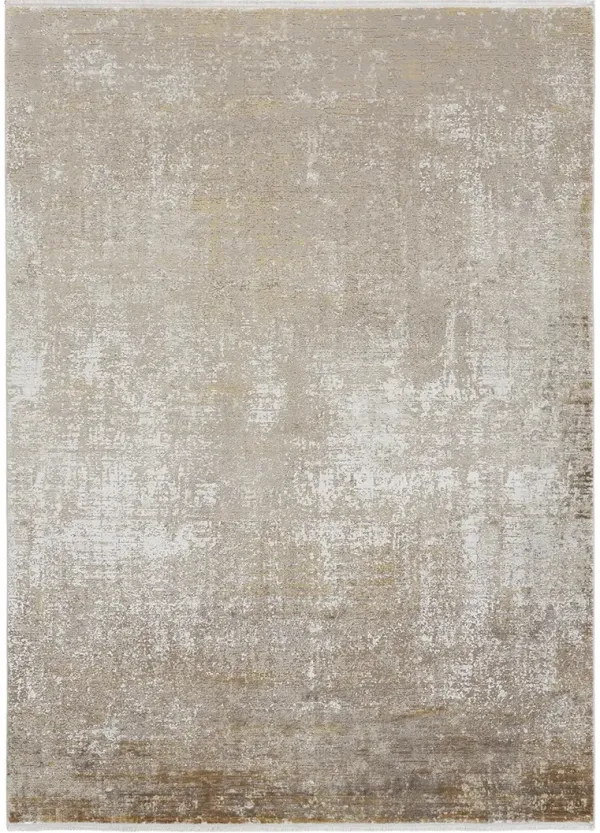 Cadiz 39FWF Taupe/Ivory/Gold 3'1" x 10' Rug
