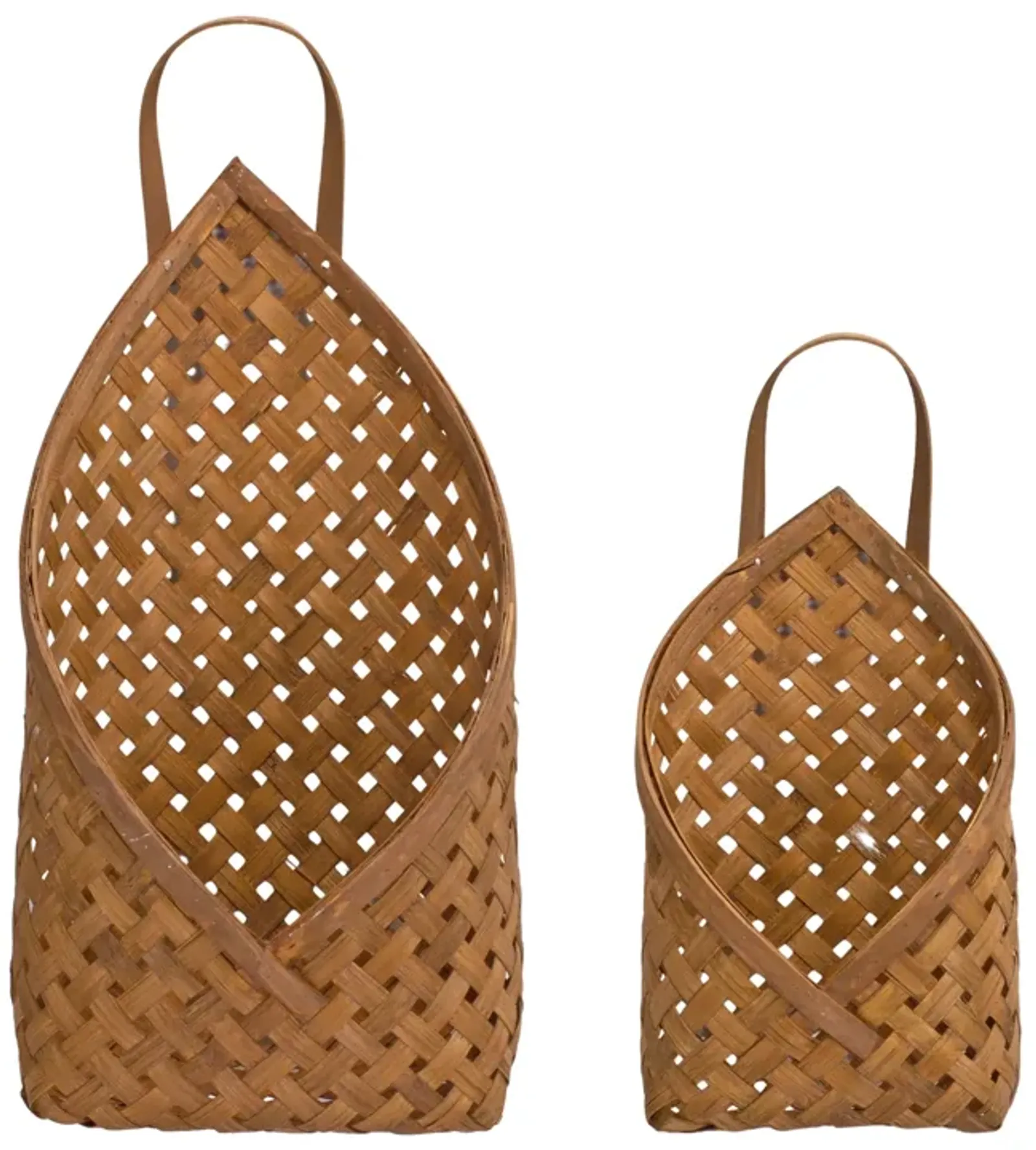 Basket Wall Pocket Set of 2 - Stylish Hanging Storage Baskets for Home Organization