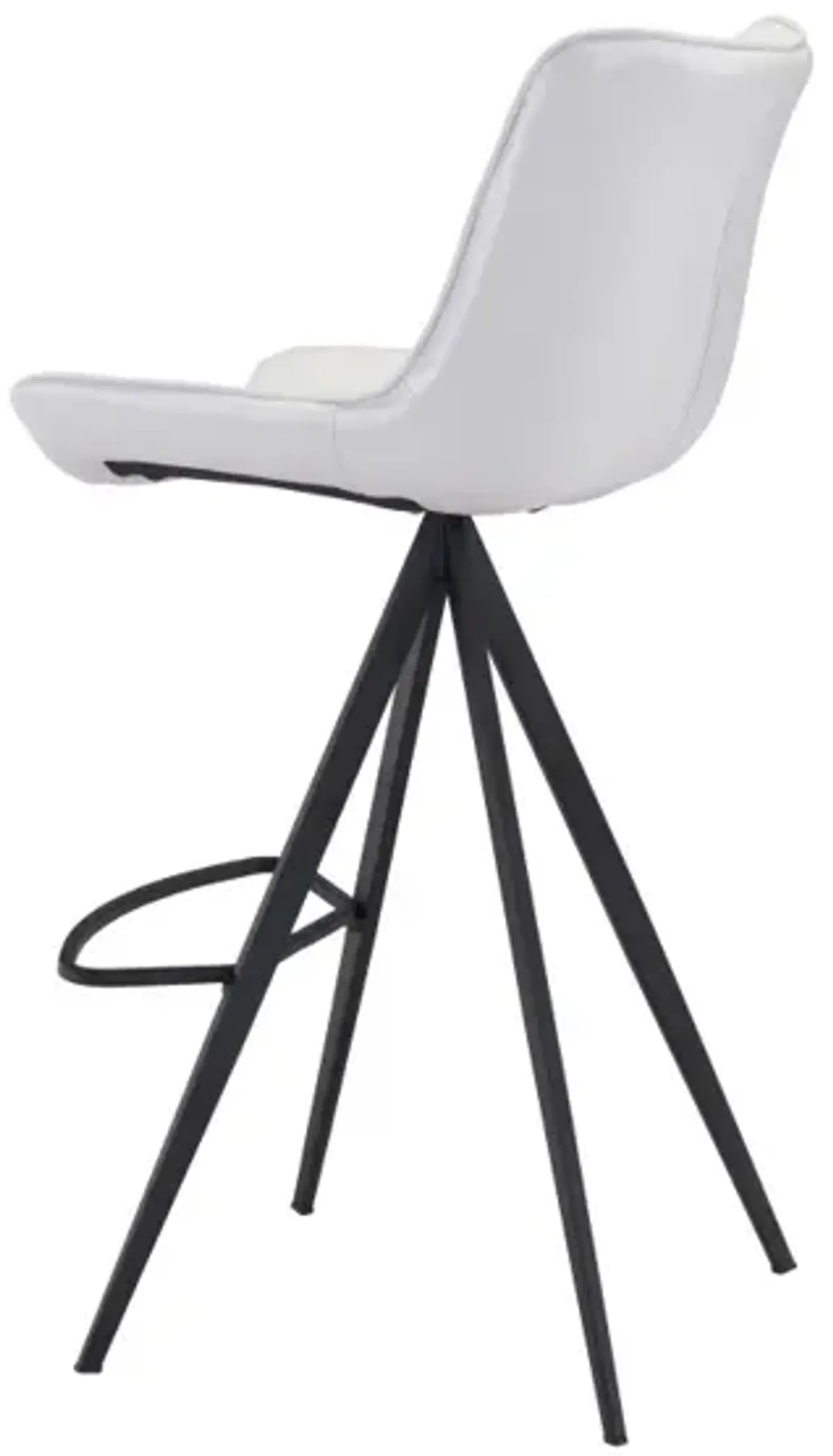 Aki Barstool (Set of 2) White & Black