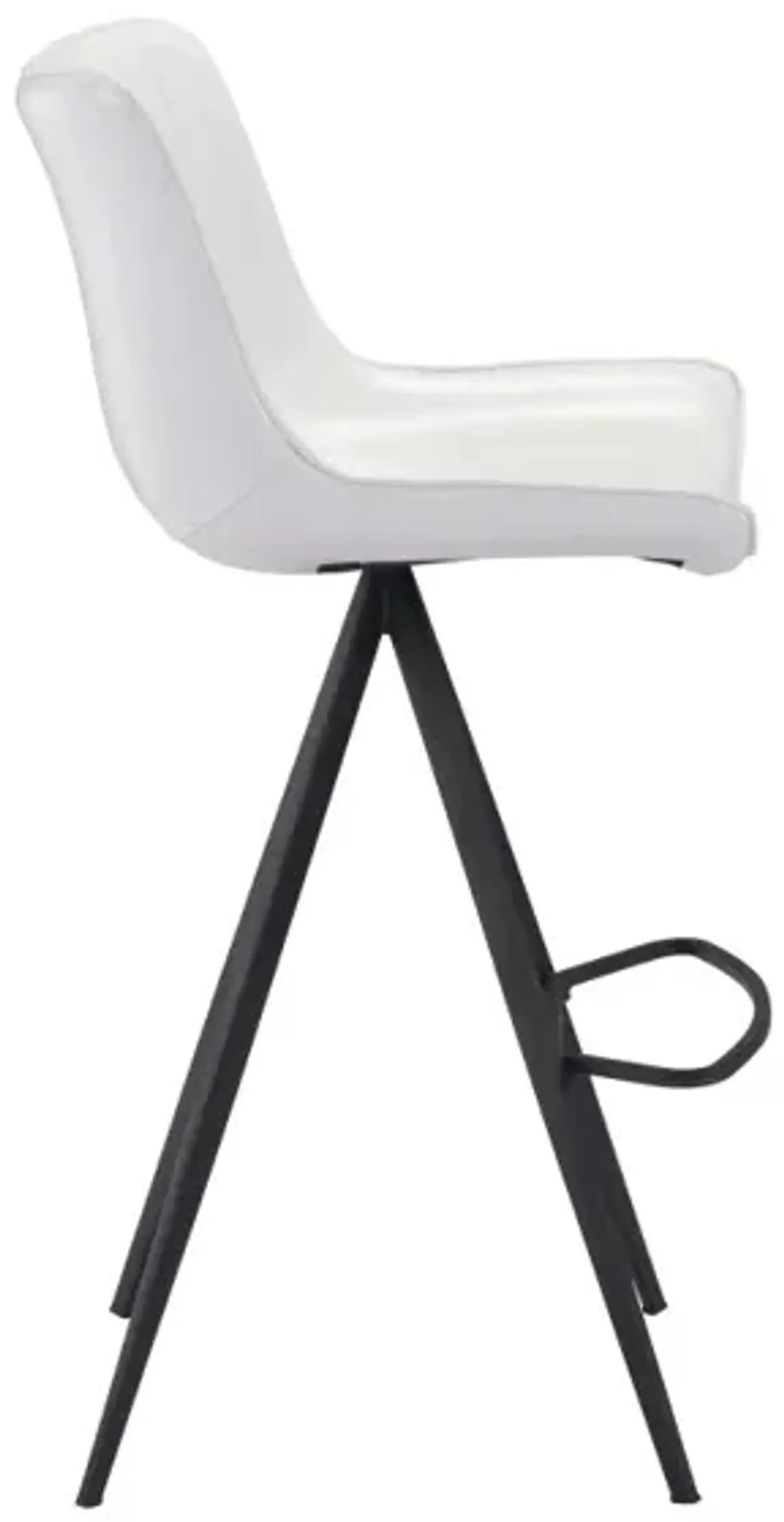 Aki Barstool (Set of 2) White & Black