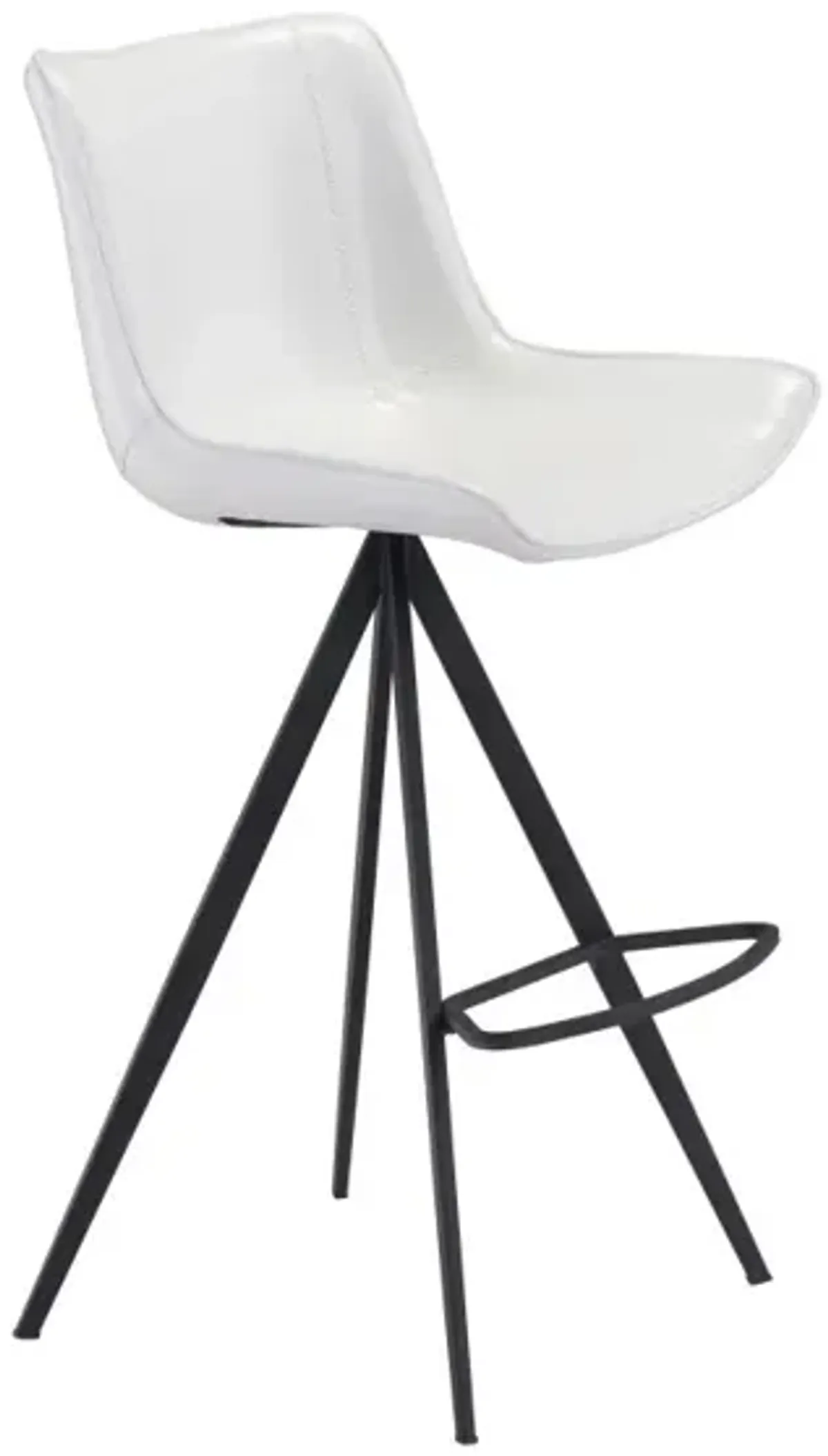 Aki Barstool (Set of 2) White & Black