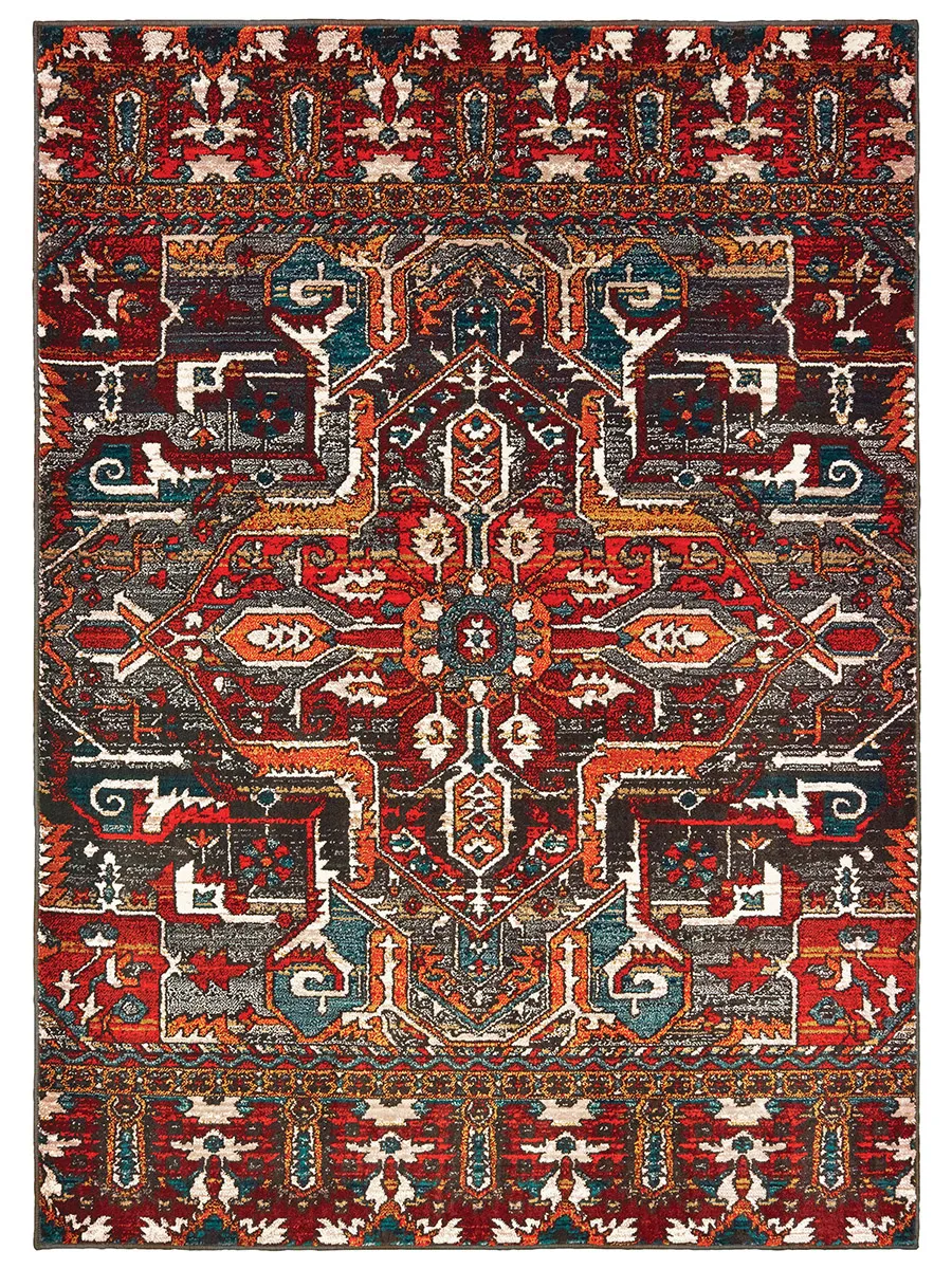 Sedona 1'10" x 3' Red Rug