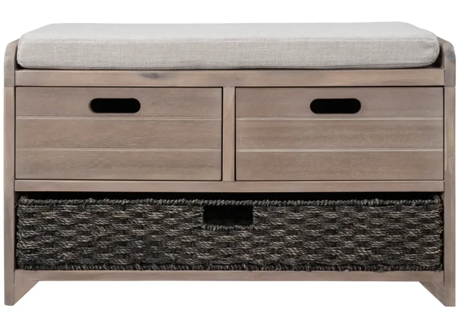 Merax Storage Bench with Removable Basket and 2 Drawers