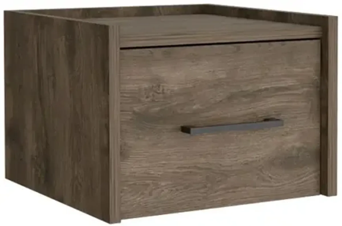 Floating Nightstand, Space-Saving Design with Handy Drawer and Surface