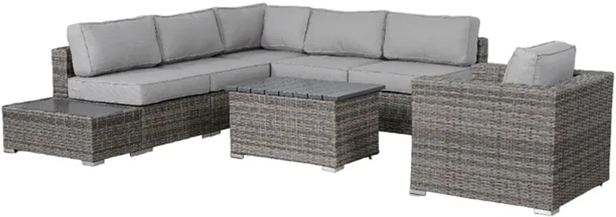 Living Source International Fully Assembled 6 - Person Seating Group with Cushions New