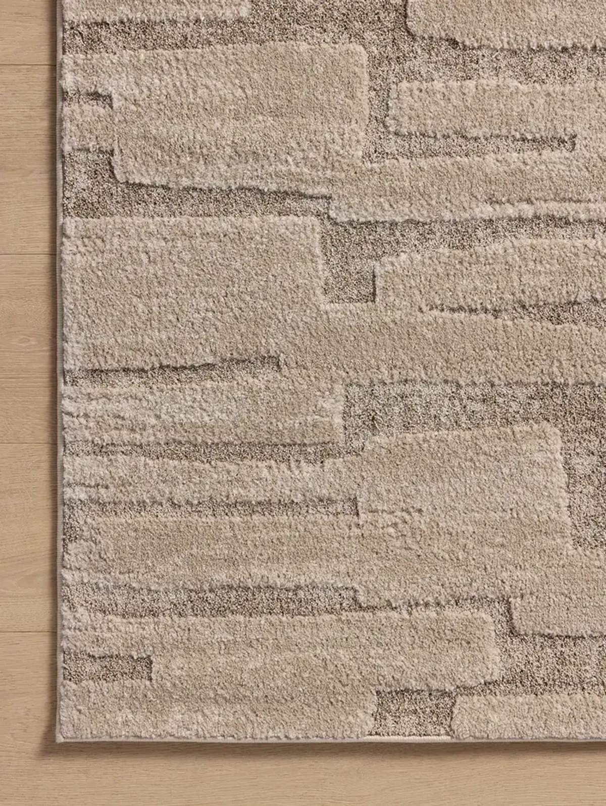 Monty  Taupe/Beige 2'7"x10' Runner Rug