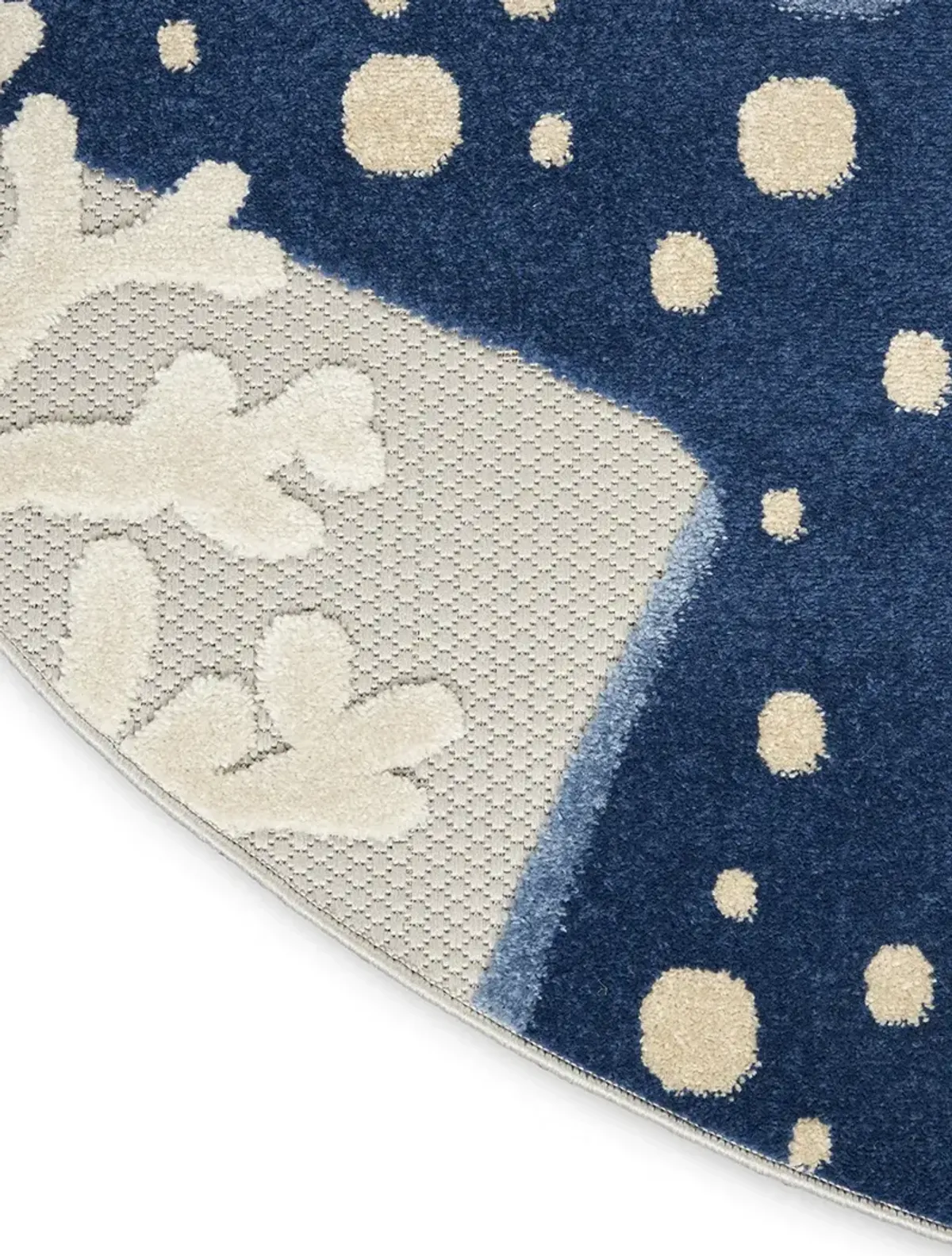 Aloha ALH24 Blue/Gray 5'3" x Round Rug