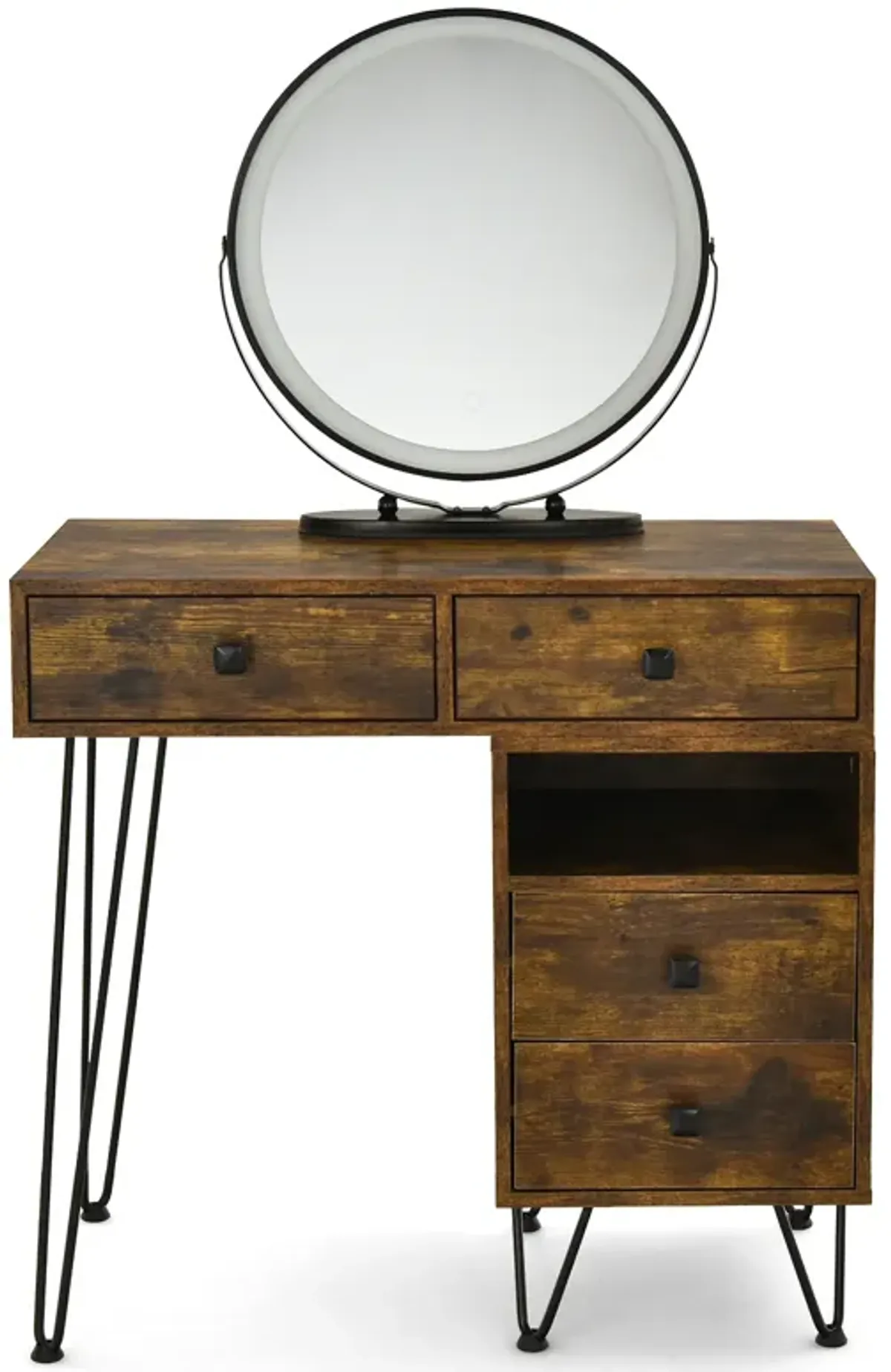 Modern Dressing Table with Storage Cabinet