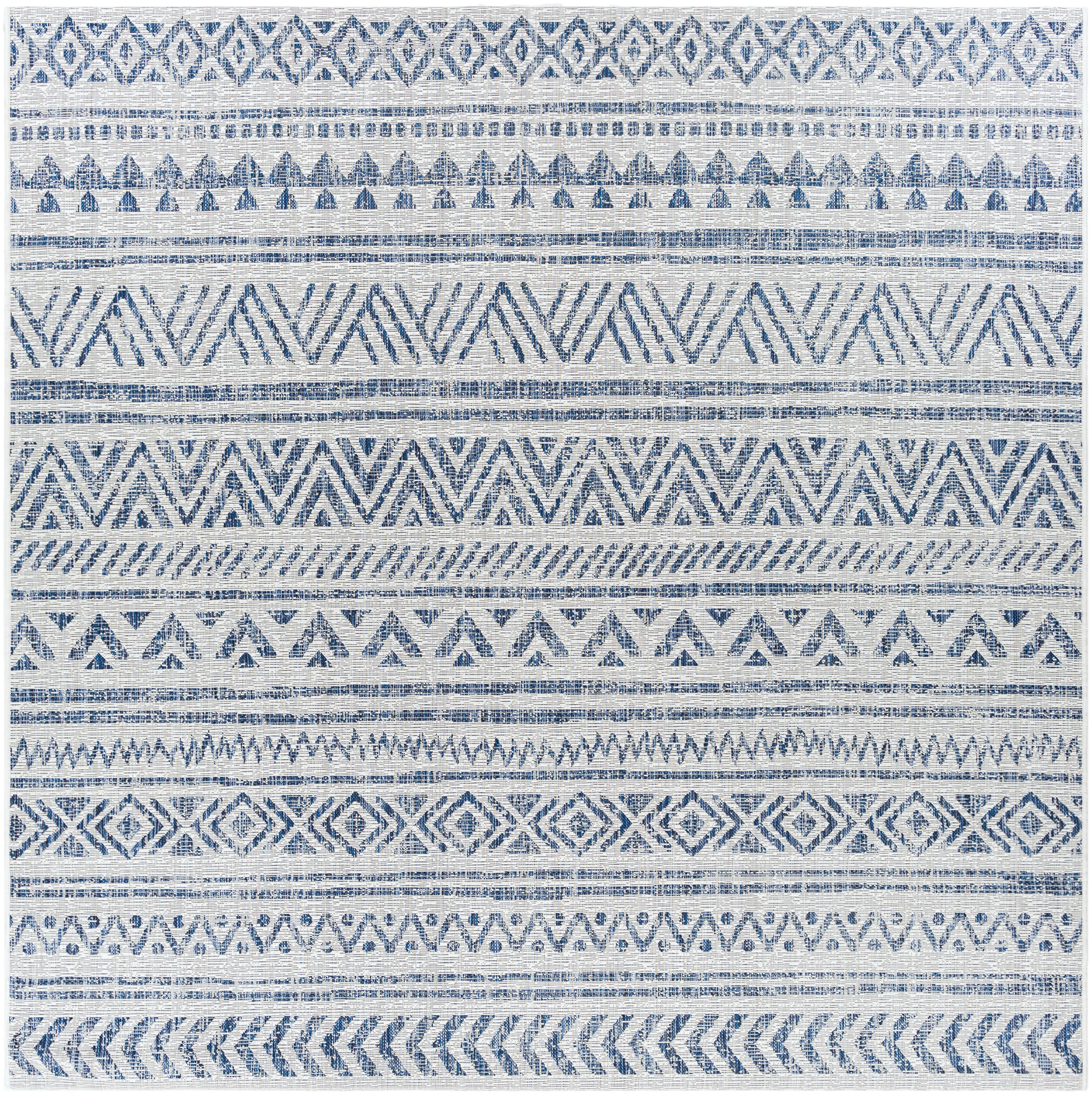 Eagean EAG-2347 7'10' Square White Rug