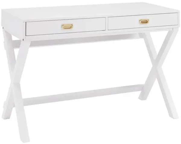 Linon Peggy White Writing Desk