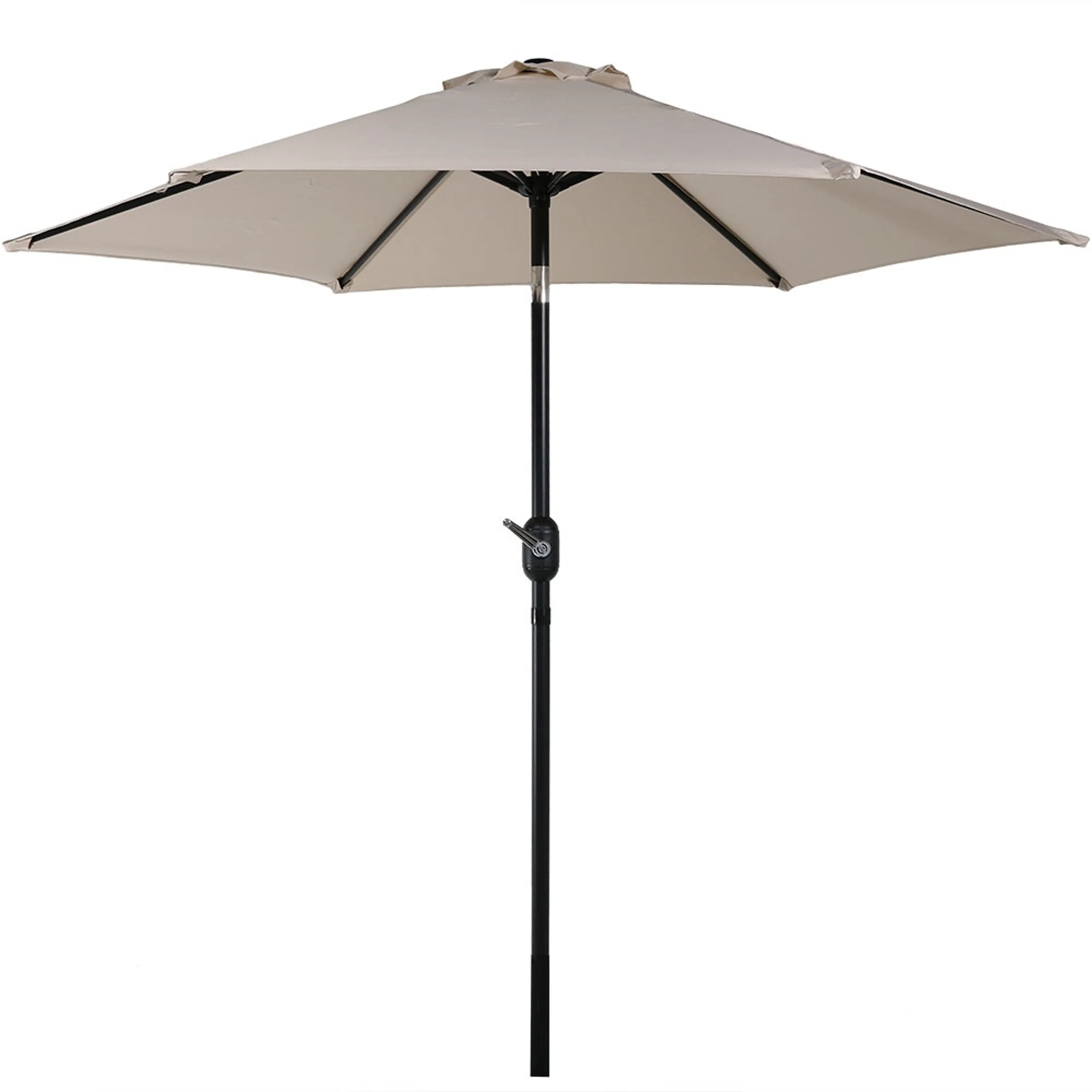 Sunnydaze 7.5 ft Aluminum Patio Umbrella with Tilt and Crank