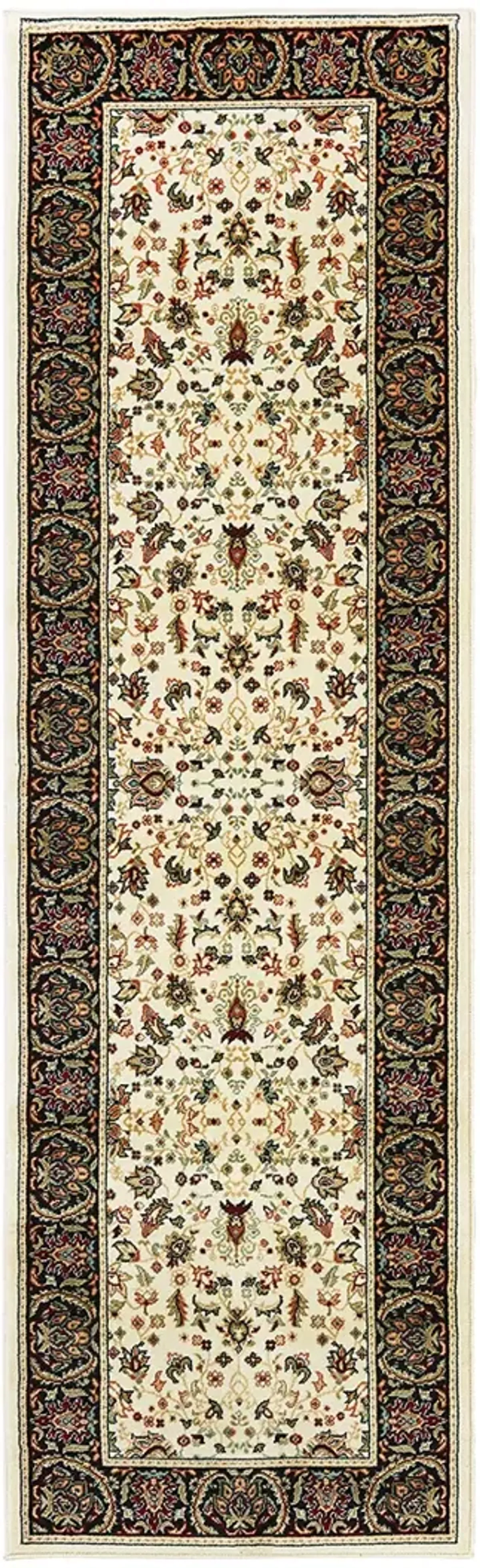 Kashan 2'3" x 7'6" Ivory Rug