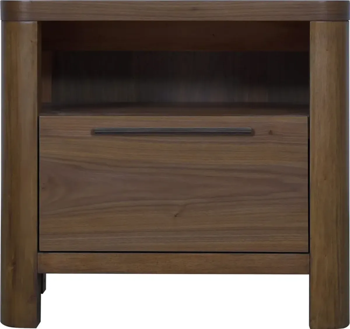 Totes One Drawer Nightstand in English Walnut