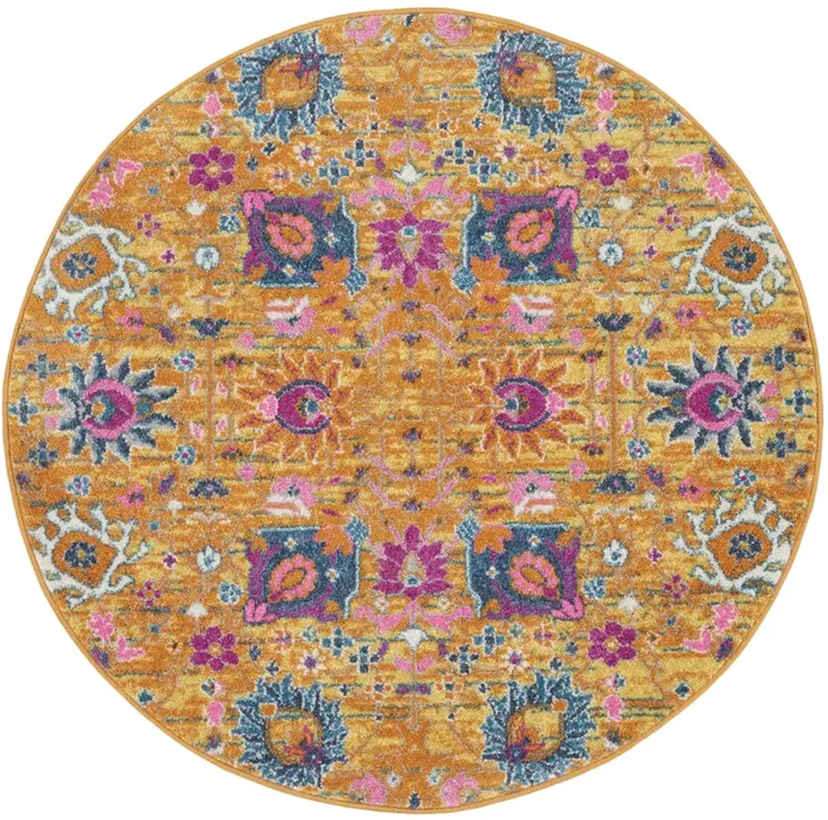 Passion PSN01 Sunburst 4' x Round Rug