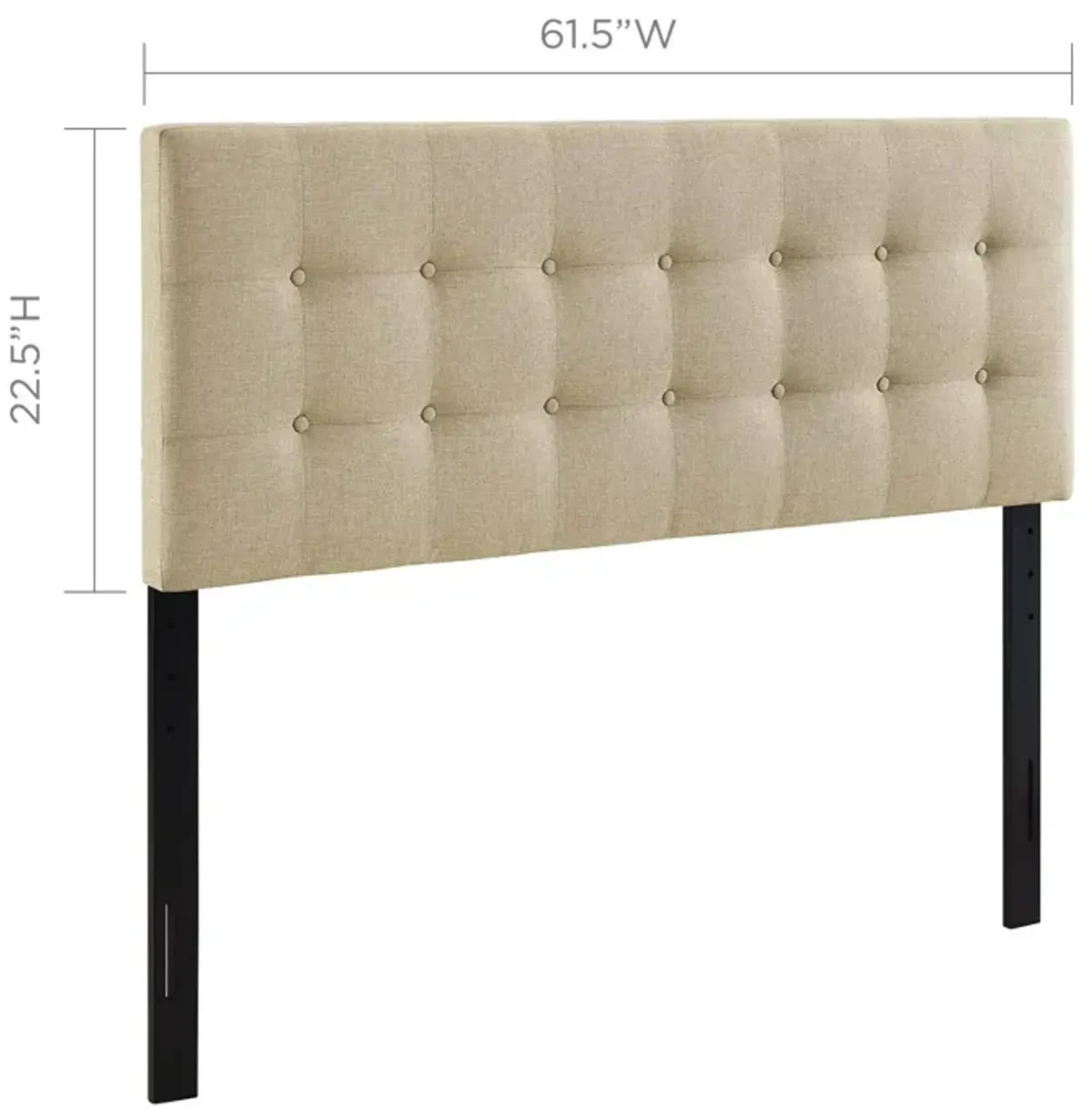 Modway - Emily Queen Upholstered Fabric Headboard