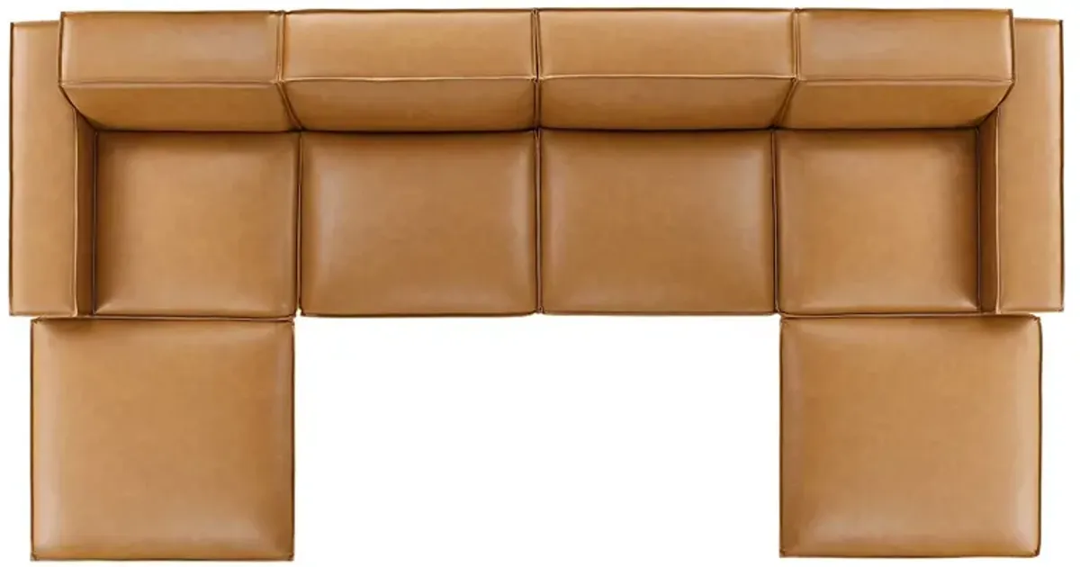 Restore 6-Piece Vegan Leather Sectional Sofa